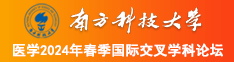 性盈盈操逼南方科技大学医学2024年春季国际交叉学科论坛